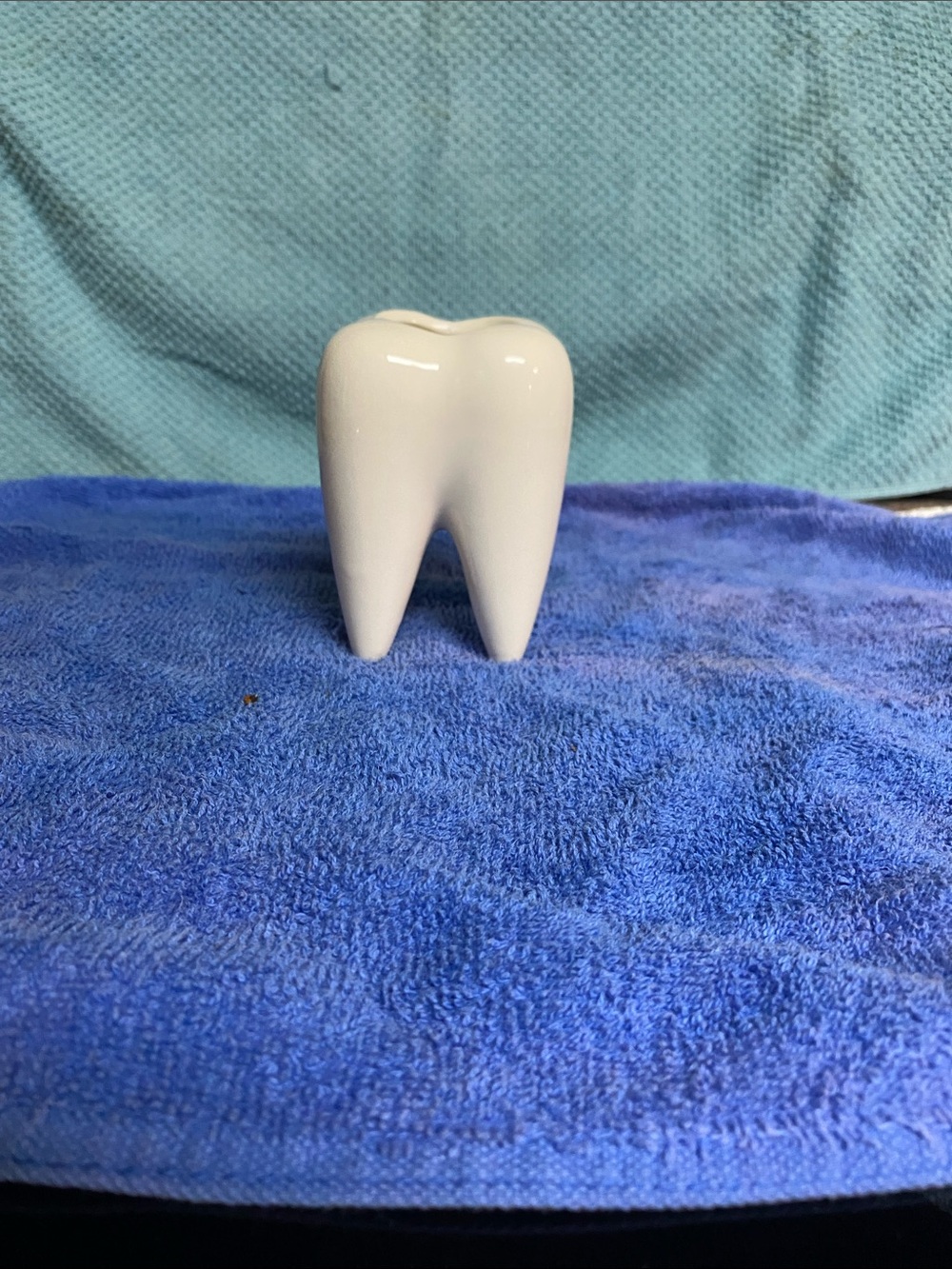 Ceramic Tooth Decor Planter or Pen / Toothbrush Holder